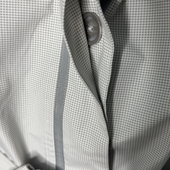 Fen Nelli Rain Coat White and Light Grey Size 16 - Picture 4 of 7